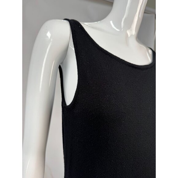 The Limited Black Sleeveless Maxi Dress M Acrylic/Nylon Blend - Picture 3 of 16